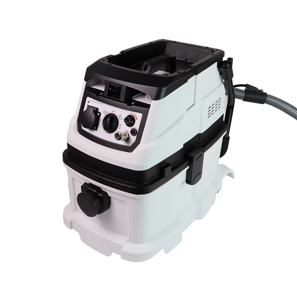 1600W 40L industrial wet and dry vacuum cleaner with automatic filter cleaning function and power socket