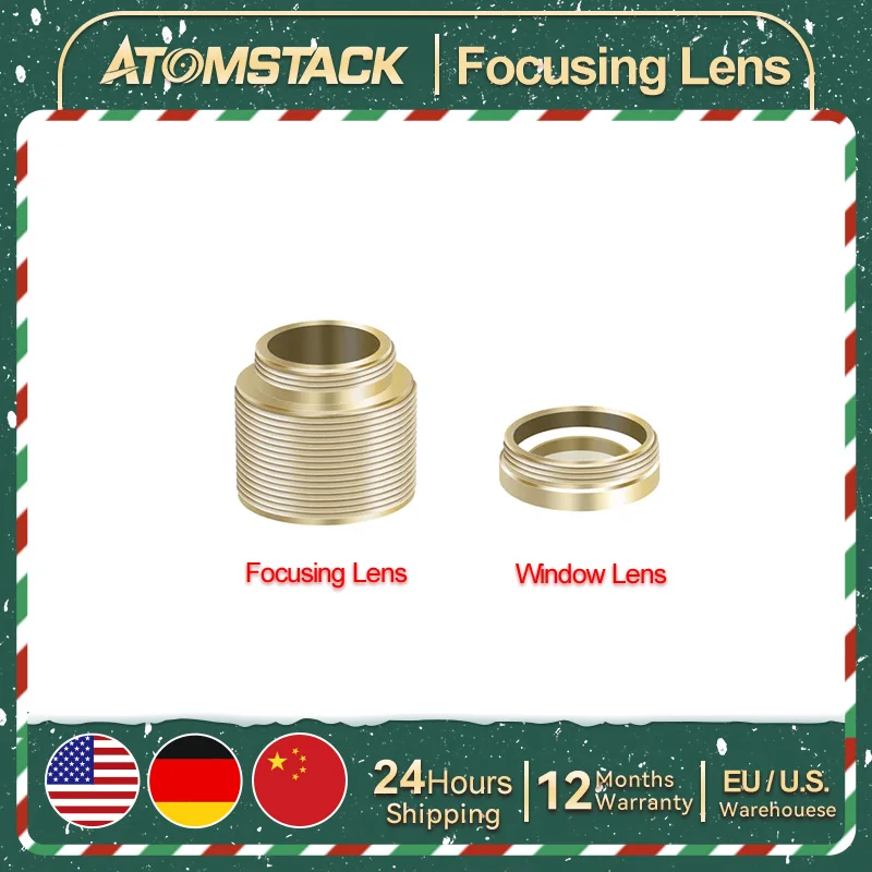 2 Set Atomstack Window + Focusing Lens Replacement S/A/X30 PRO S/A/X20 PRO S10 Pro A10 X7 PRO M150 M100 M50 Module (Y&S Version)