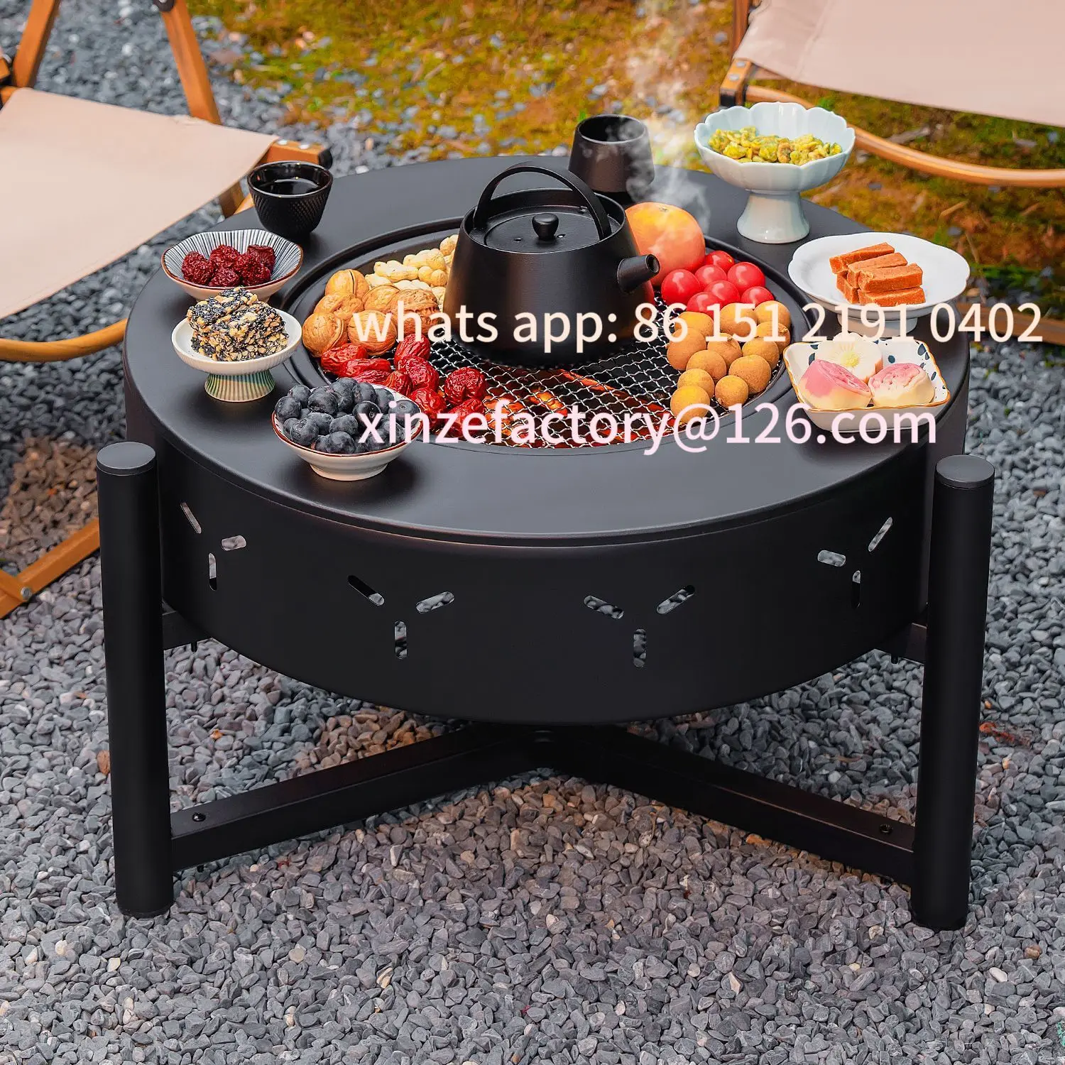 

Customizable split type enclosure stove tea roasting stove set utensils full set winter garden stove barbecue table basin