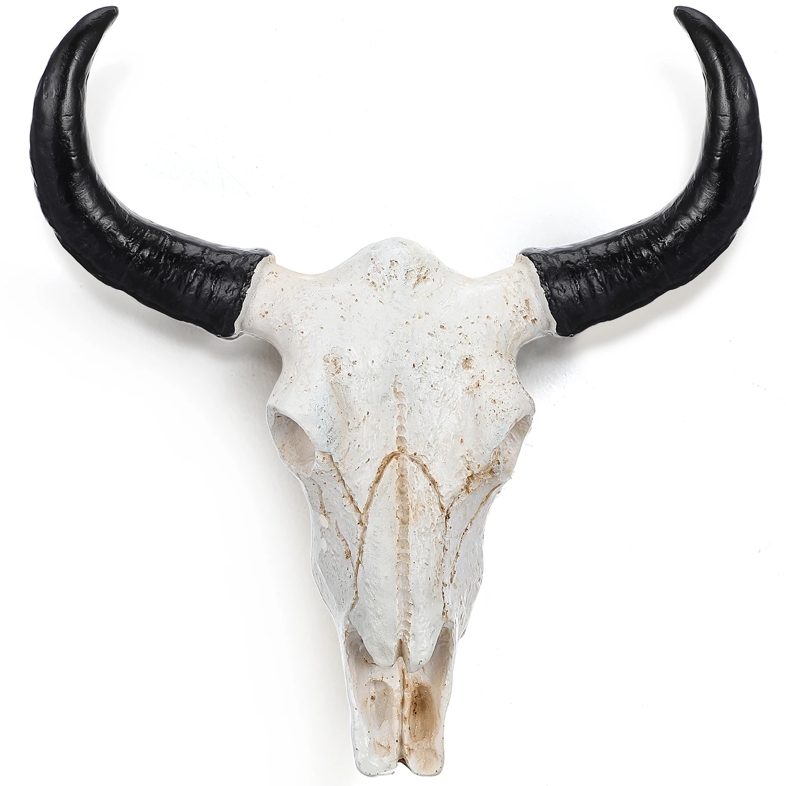 

Skull Ox Horn Wall Hangers Resin Horn Cow Skull Wall Hanging Ornament Resin Bull Skull Decoration For Home Office