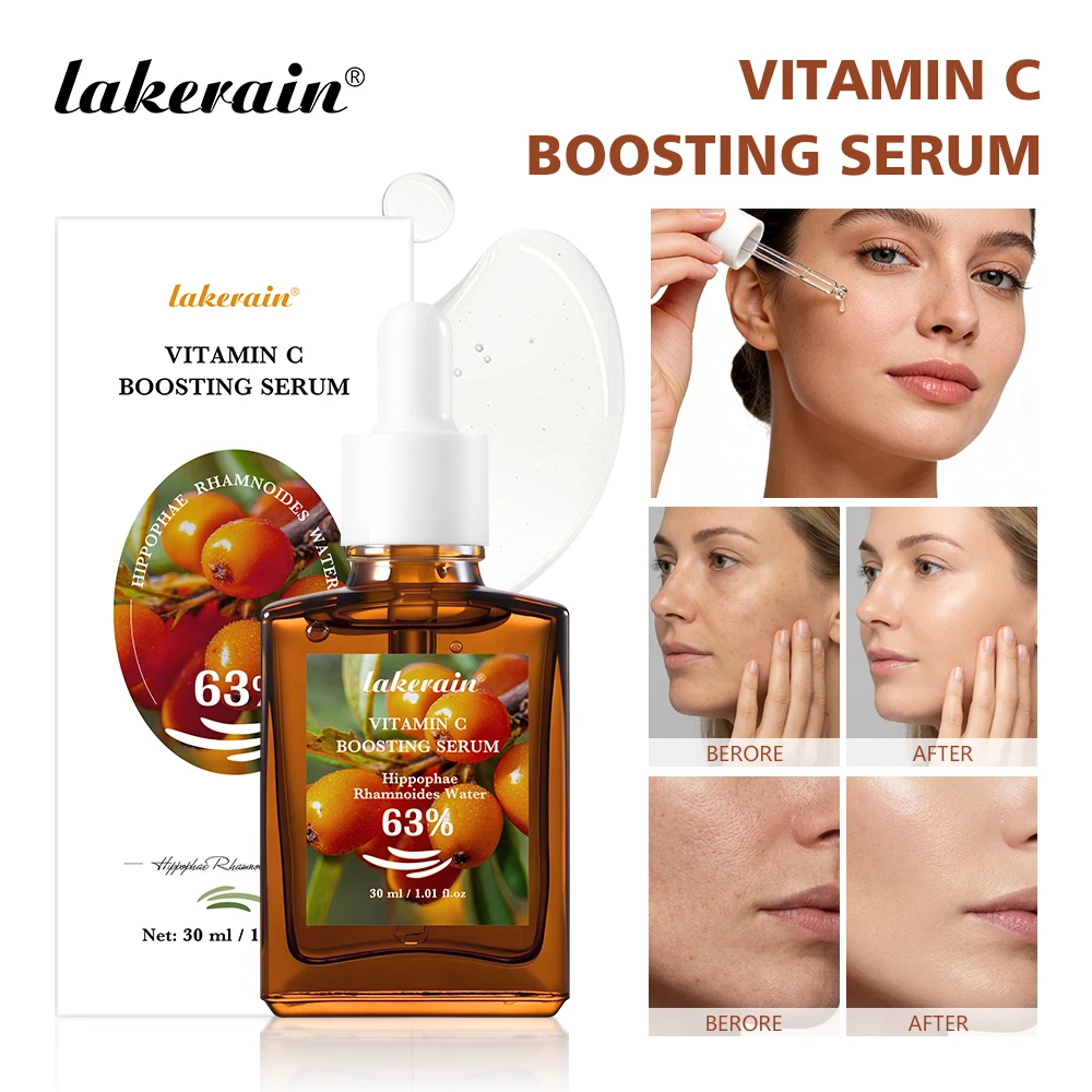 Sérum de Vitamina C 30ml, Sérum Calmante para Reparação da Pele do Rosto, Melhorando a Hidratação e a Umidade Duradoura, Essência Facial para Cuidados