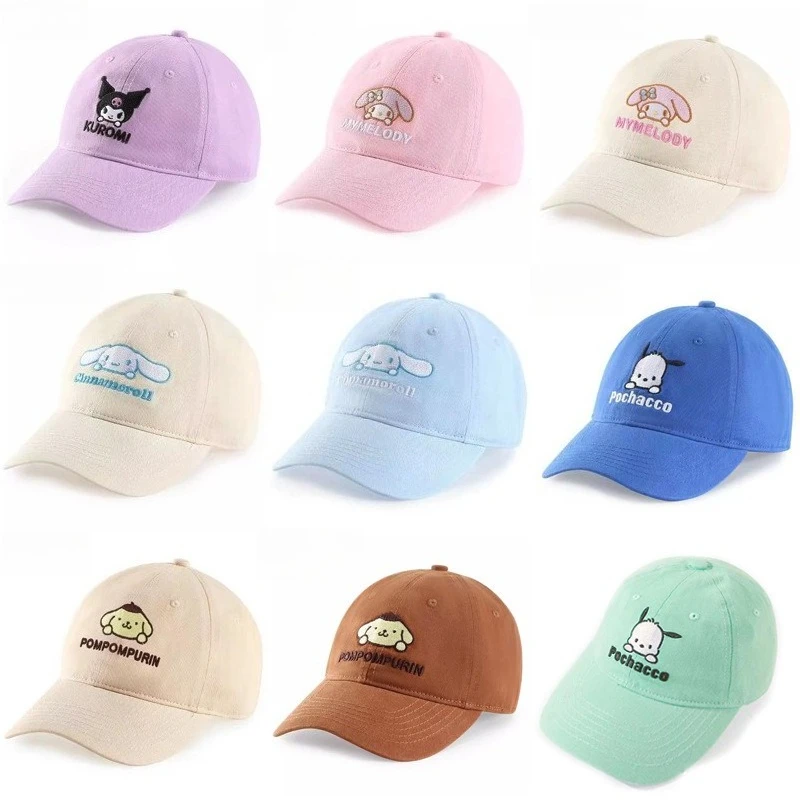 

Miniso Sanrio Children's Hat Boys and Girls Sunscreen Hat Spring and Summer Baby Baseball Hat Meile Girls Baseball Hat