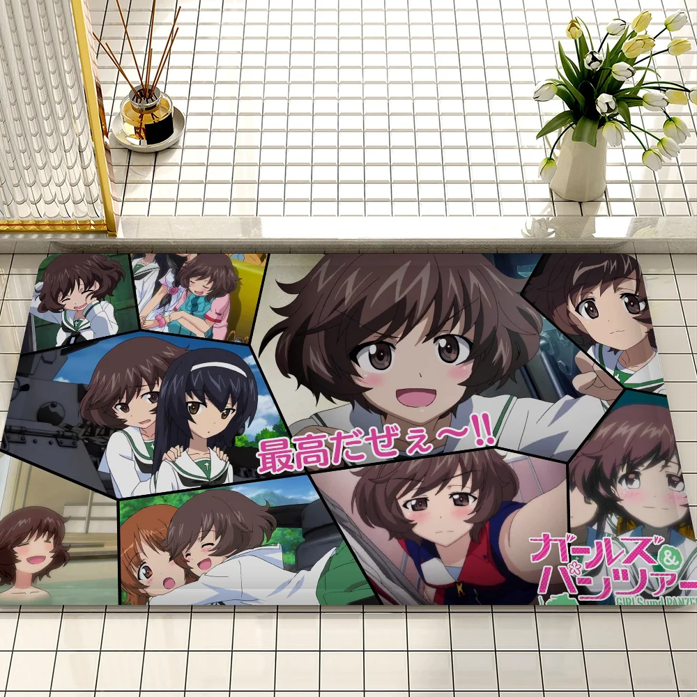 Japanese Anime GIRLS Und PANZER DIY Sticky Poster Vintage Room Bar Cafe Decor Home Decor