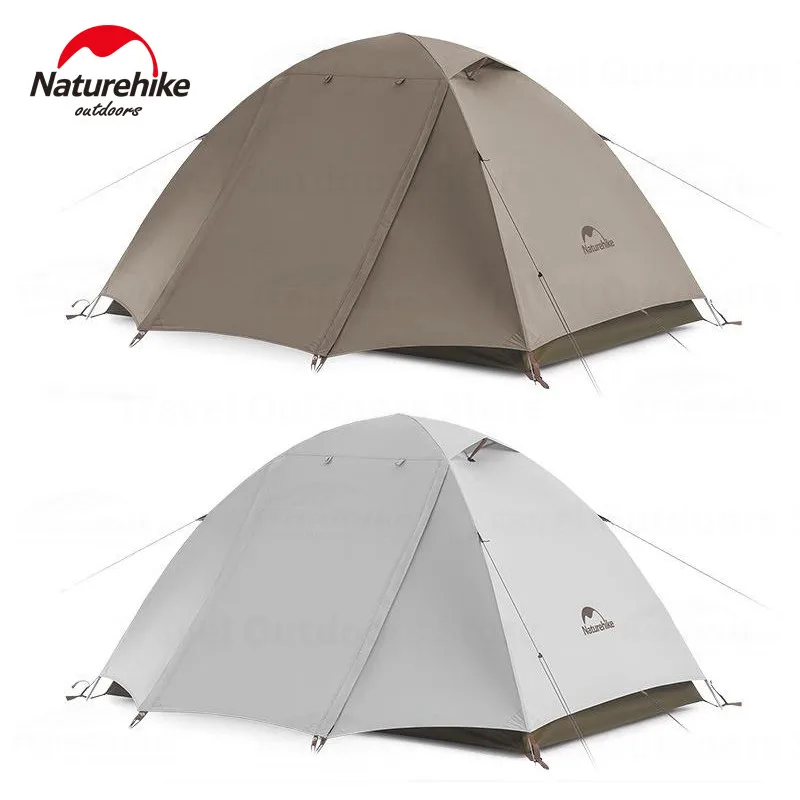 Naturehike Ultralight Backpacking Tent Dome Shelter Tent for 2-3 Person Camping Hiking Trekking Double Layer Lightweight 2.5kg