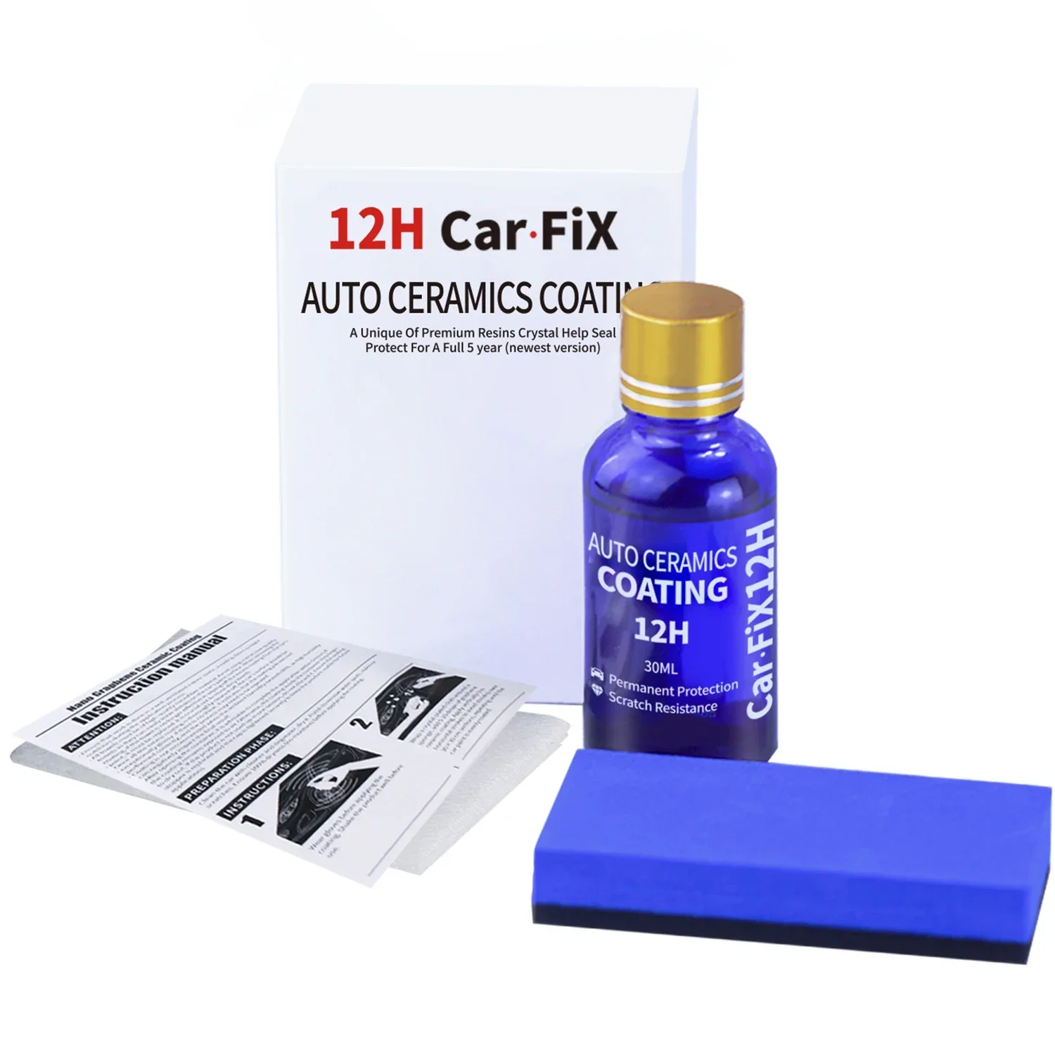 

12H керамика для полировки автомобиля, жидкое керамическое покрытие, гидрофобное стеклянное покрытие, краска, защитная фольга, уход за защитой от царапин, авто воск