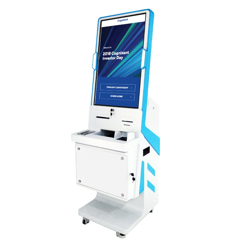 Curved Screen Payment Kiosk Vending Self Payment Kiosk Cash And Coins Acceptor