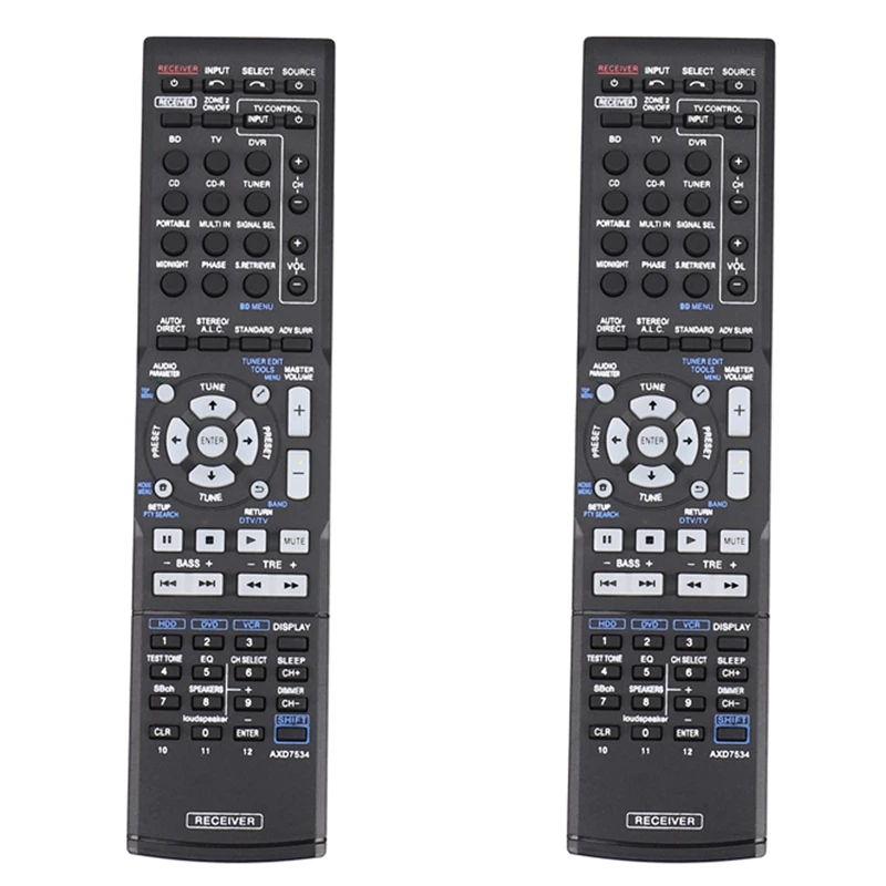 2025 New-2X Axd7534 New Remote Control For Pioneer Av Receiver Home Theater Axd7534 Vsx-819H-S Vsx-819H Vsx-519V-K