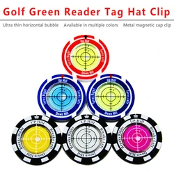 Golf Hat Clip Horizontal Bubble Green Reader Level Bubble Band Magnetic Universal Level Instrument Assisted Golf Slope Putter Ho