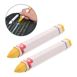 2Pcs Birthmark Repair Pen Car Tire Marking Pen White Waterproof Cars Wheel Tire Oily Mark Pen Auto Rubber Tyre Paint Pen