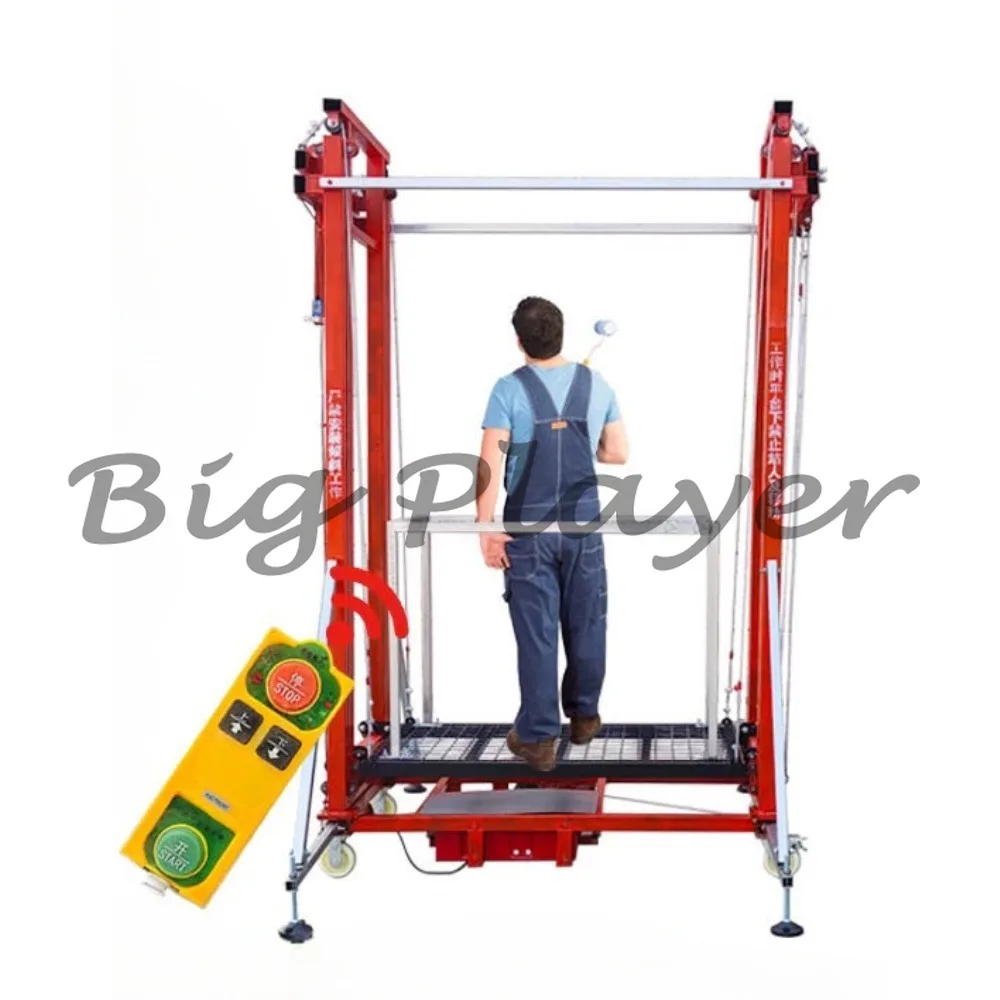 Fully automatic remote control hoist Electric scaffolding foldable mobile lifting platform