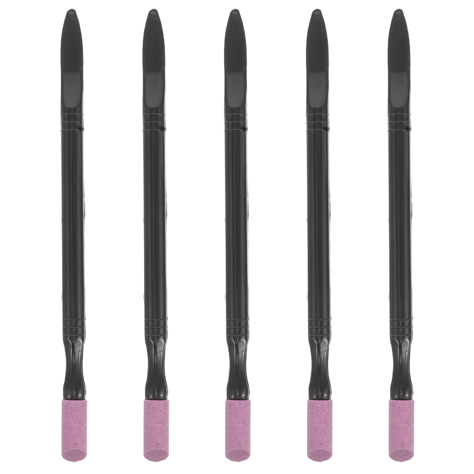 5 szt. Dwustronny pilnik do paznokci, polerka, pisak do usuwania skórek, wielofunkcyjne narzędzia do manicure do profesjonalnego użytku domowego, gładkie paznokcie