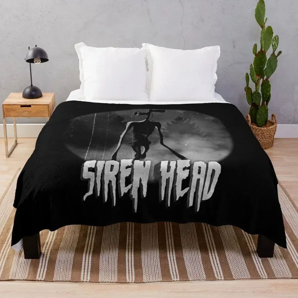 

Scary Siren Head vintage meme Throw Blanket Color Fast Cozy Throw Blanket