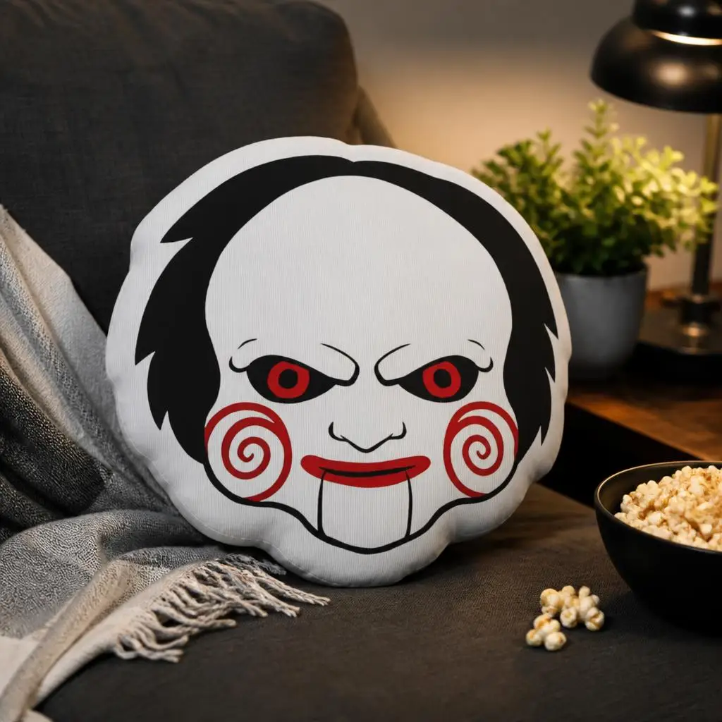 Jigsaw Saw Doll Billy Cushion Irregular Stuffed Throw Pillow Home Decor Gift Sofa Bed