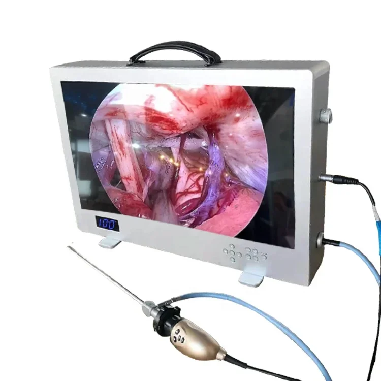 24inch Portable 3 in 1 veterinary endoscope equipment video camera system for pet animal