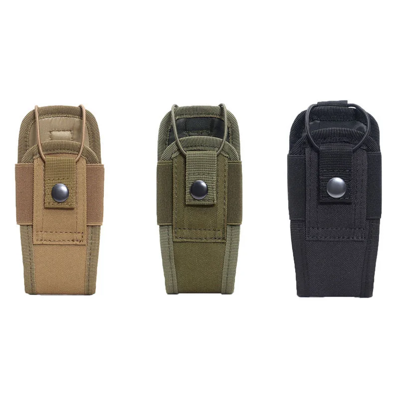 Tactical Molle Radio Walkie Talkie Pouch 1000D Outdoor Portable Radio Interphone Holster Carry Bag Hunting Camping Mag Pocket