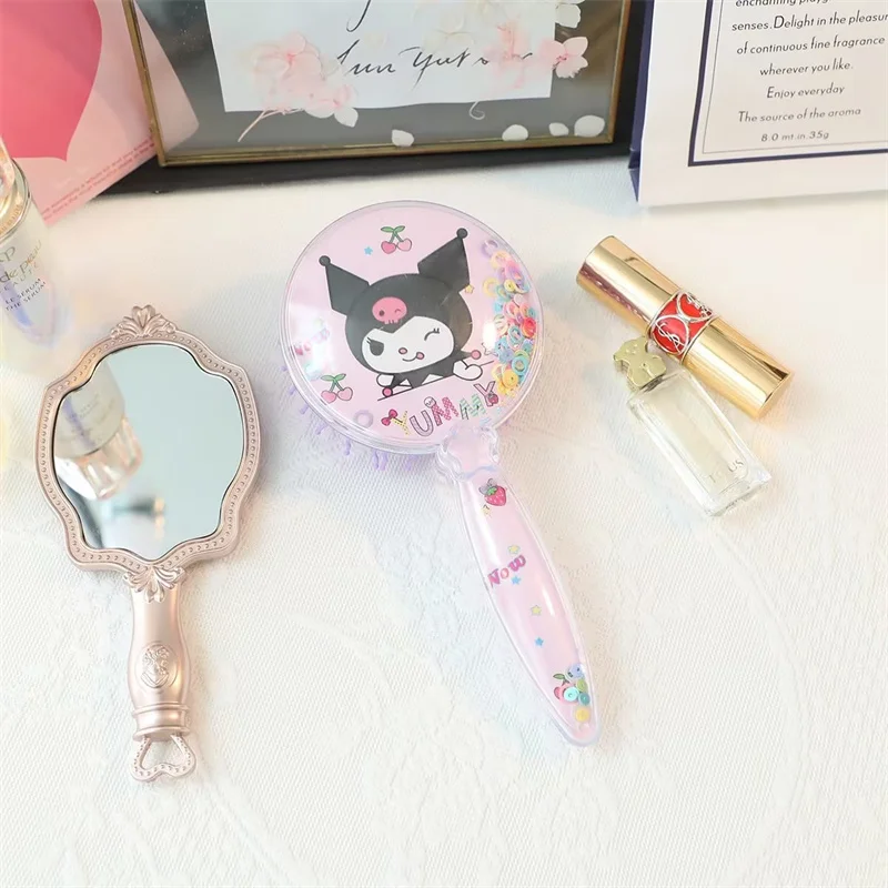 Sanrio Airbag Comb para Meninas, Pente Anime Kawaii, Kuromi, Cinnamoroll, Minha Melodia, Pochacco, Hello Kitty, Organize Pentes De Cabelo, Presentes