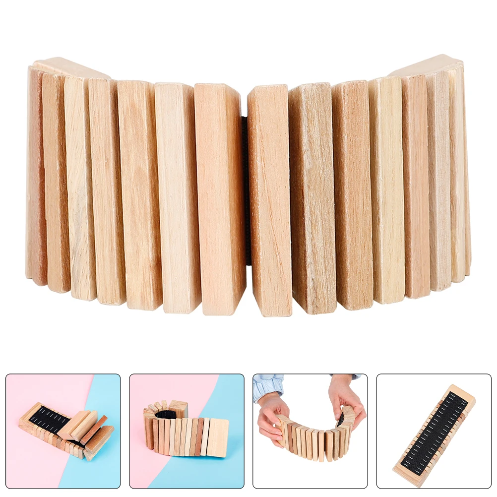 Alto-falante de madeira dentado brinquedos musicais instrumentos musicais crianças percussão mão batendo crianças