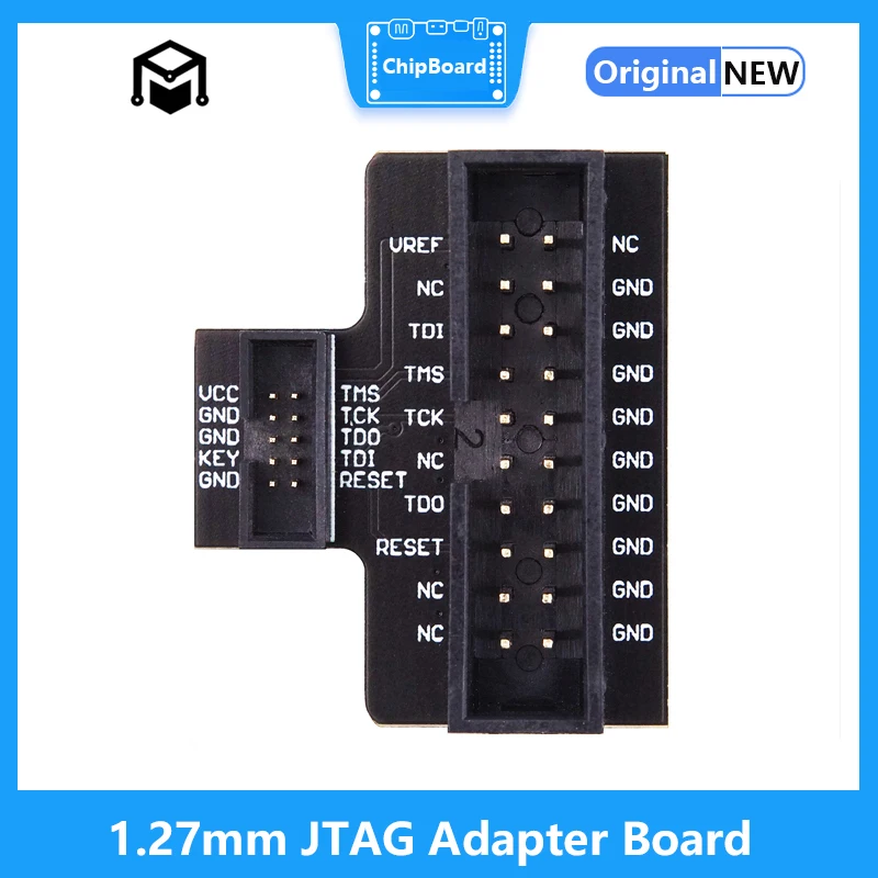 Placa adaptadora padrão JTAG, interface JTAG, suporte JLINK e SWD, 1,27mm, 2,54mm, 20 pinos para 1,27mm, 10 pinos