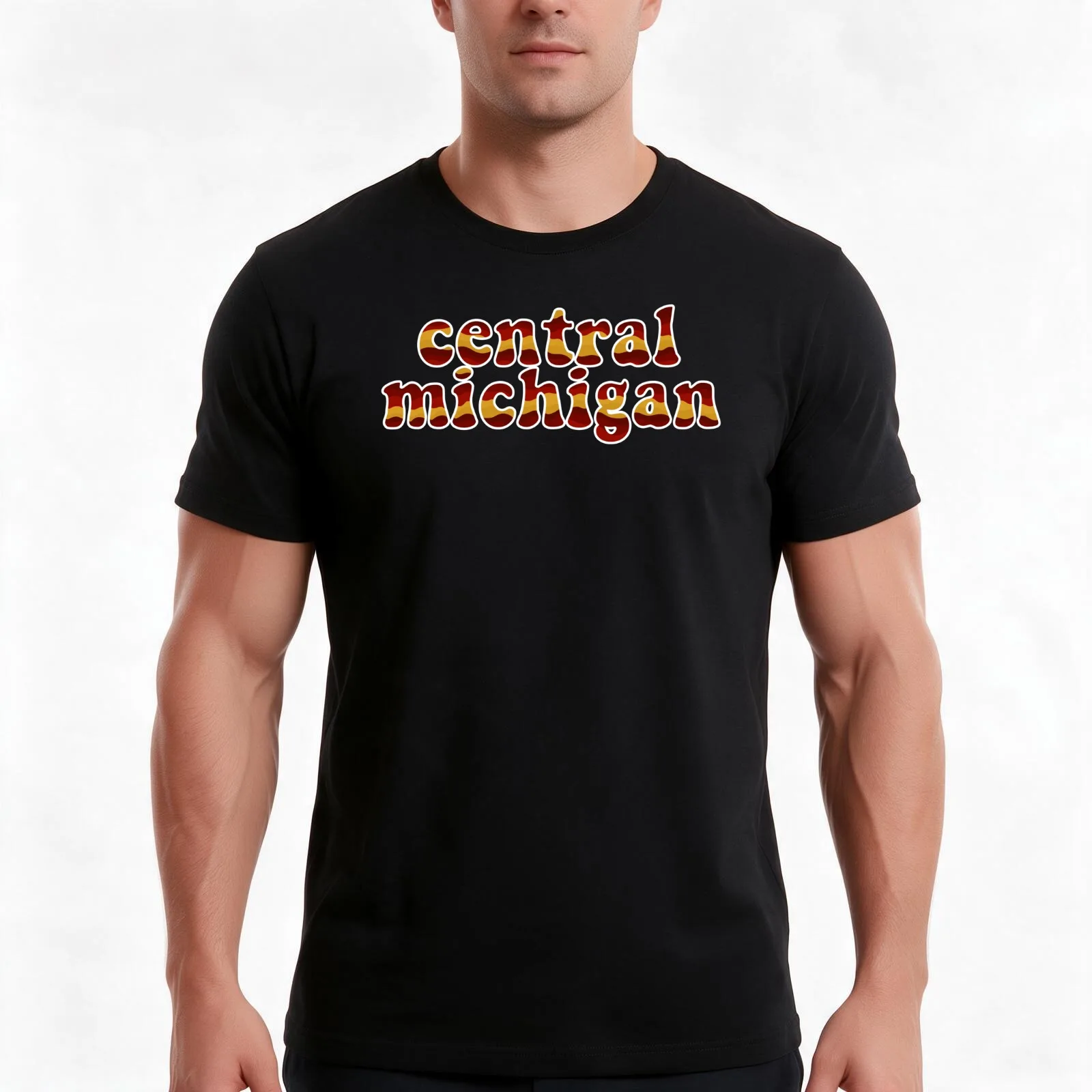Central Michigan T-Shirt Summer Casual Cotton Tee Oversized Streetwear Tops Vintage Graphic Print Loose Fit Short Sleeve