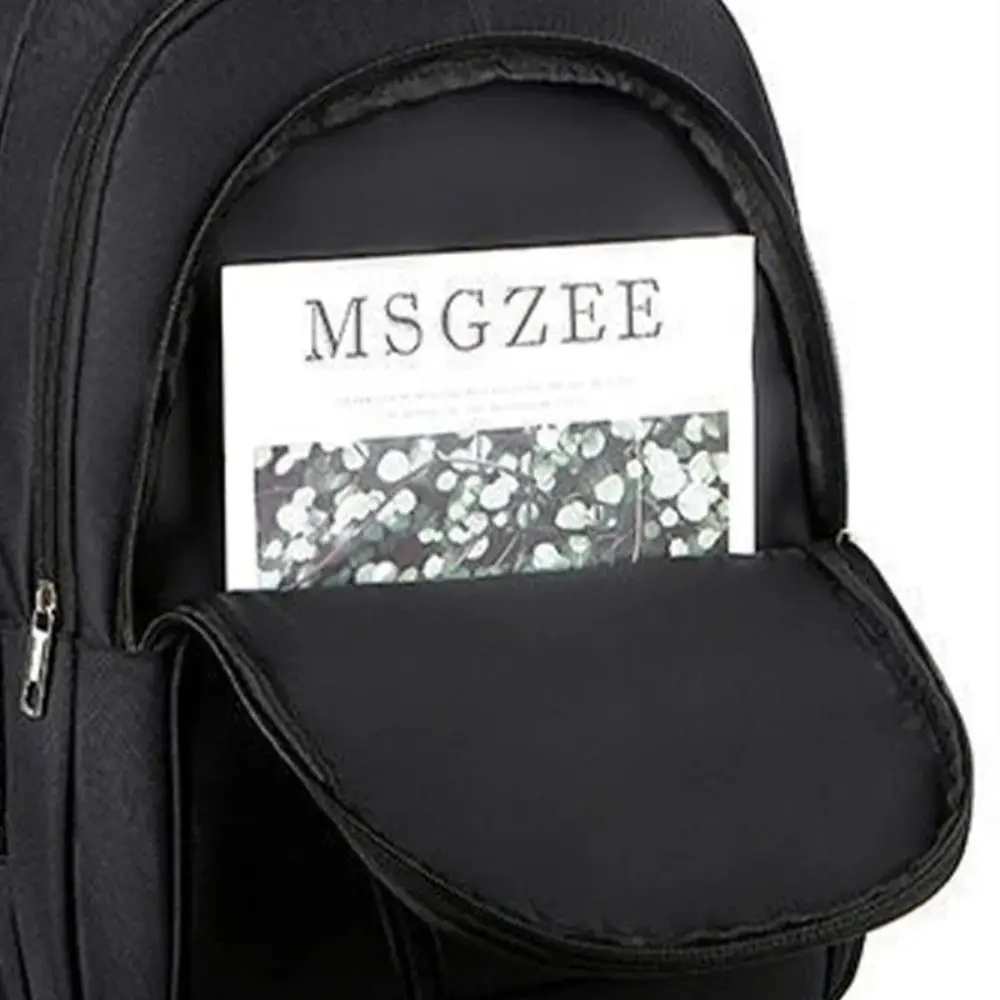 Multifunctional Business Notebook Backpack with USB Charging Port Waterproof Men's Backbag Wear-resistant Large Capacity