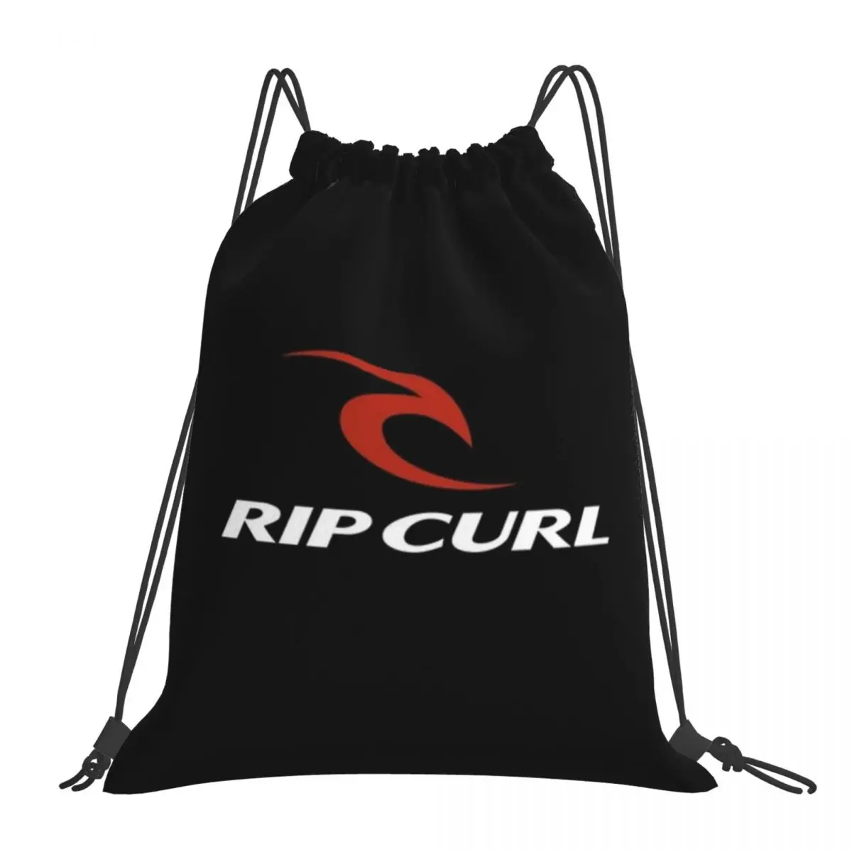 Rip Curl Logo Backpacks Casual Portable Drawstring Bundle Pocket Shoes Bag Book Bags For Man Woman School