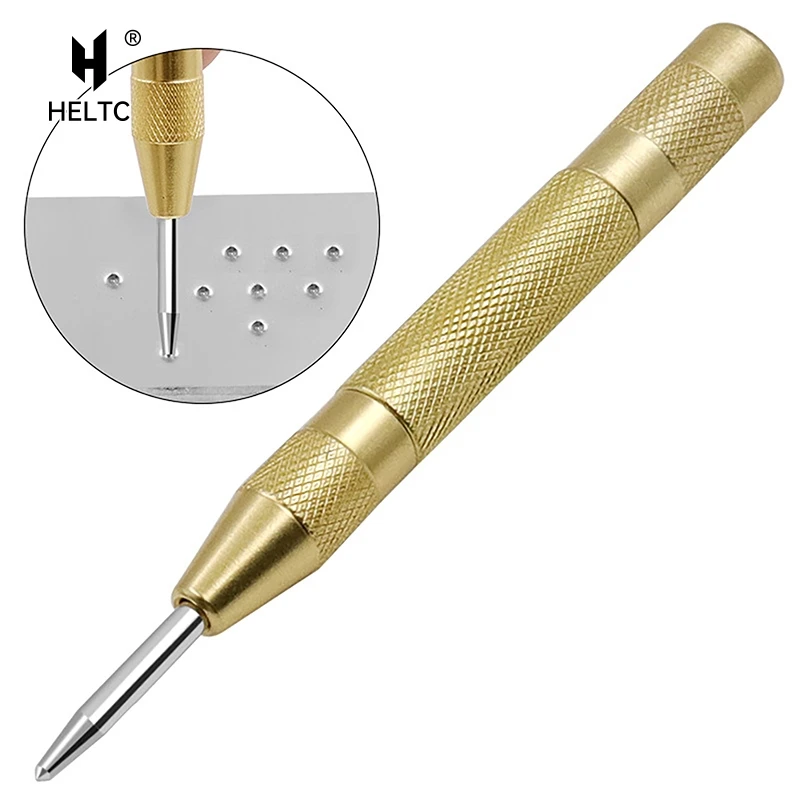 Автоматический центральный перфоратор кернер, деревообрабатывающий металлический перфоратор, стальное отверстие, Самостоятельная маркировка, подпружиненный маркер для вмятин, ручная работа