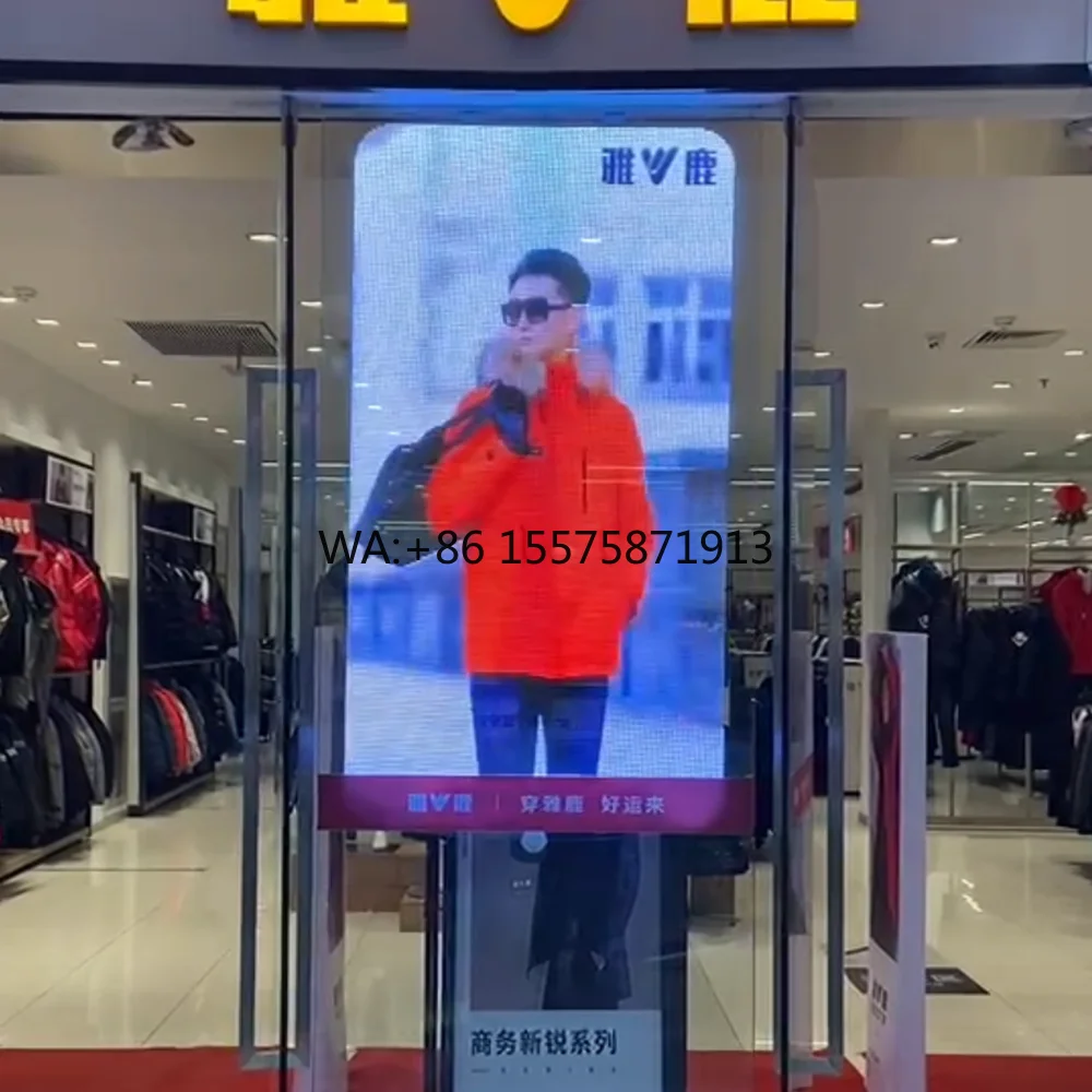 Cutting-edge Technology LED Display Transparent Hanging Billboards for Advertising Transparent Retail Shop Signage Digital