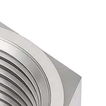 Stainless Steel 304 Hex Cap 1-1/2 Inch NPT Female Thread Pipe Fitting Silver Leak Resistant For Industrial Plumbing System Easy