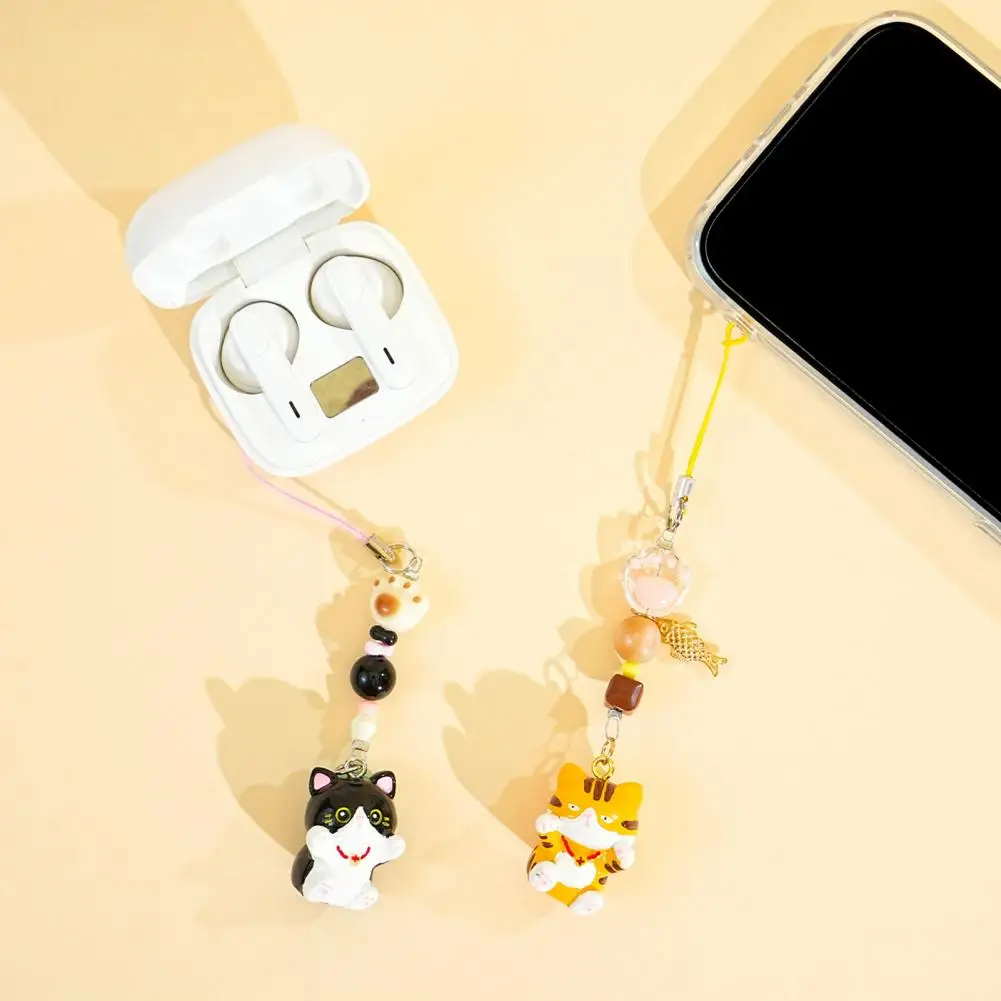 2Pcs Keychain Pendant Animal-themed Design Lightweight Miniature Key Holder Emotional Healing Keychain Multi-Use Bag Phone Charm