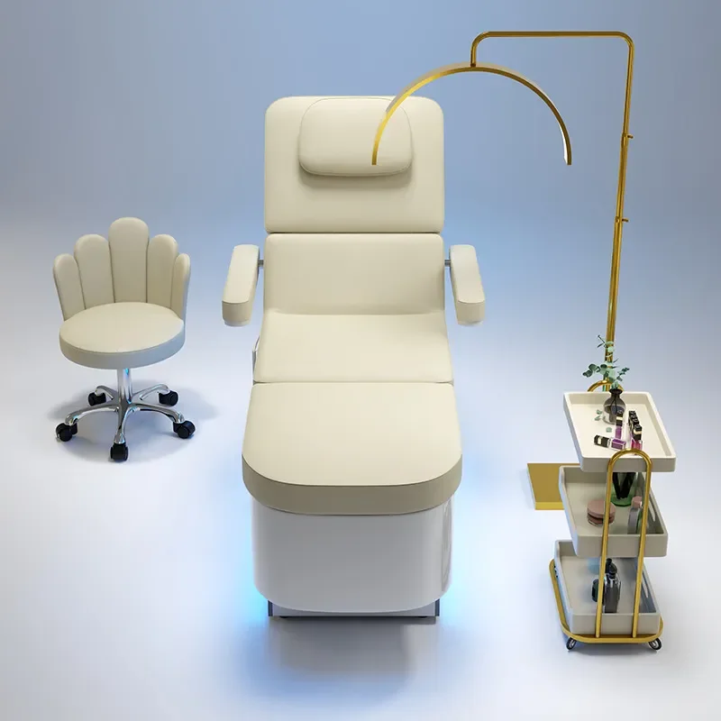for Electric Lifting Shampoo Bed Beauty Salon Spa Water Circulation Head Therapy Foot Therapy Integrated Massage Bed