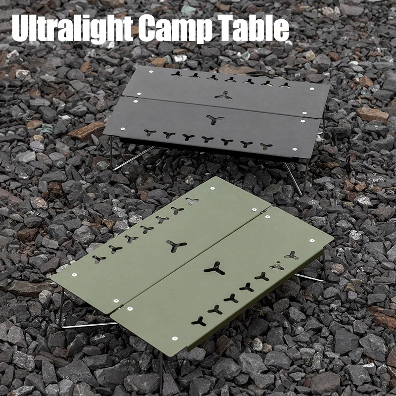 Mini Ultralight Aluminum Folding Table、Portable Quick Setup、Outdoor Mountain Picnic、Solo Camping Hiking