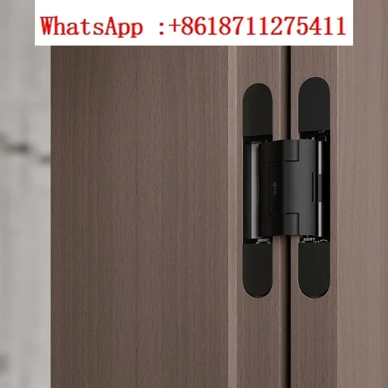 

Invisible door hinge hydraulic buffer automatic door closing positioning 3D adjustable