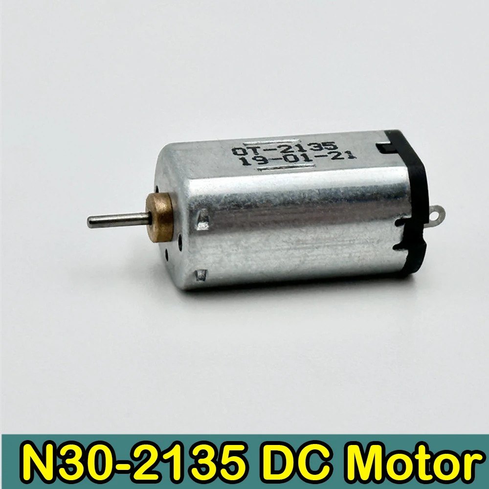 Mini FK-N30PA-2135 Motor DC 3V-4.2V 40000RPM High Speed Large Torque Carbon Brush Motor 10mm*12mm Electric Motor Toy Car Boat