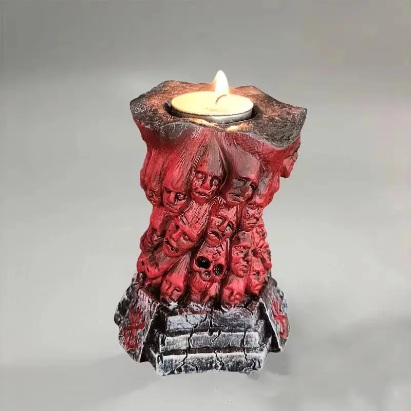 Fury God's Hand Sword Wind Legend Manga Accessories Skeleton Statues Candlestick Case Ornaments