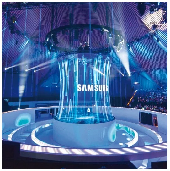 Schermo flessibile per proiezione ologramma 3D Scrim olografico trasparente per spettacoli teatrali