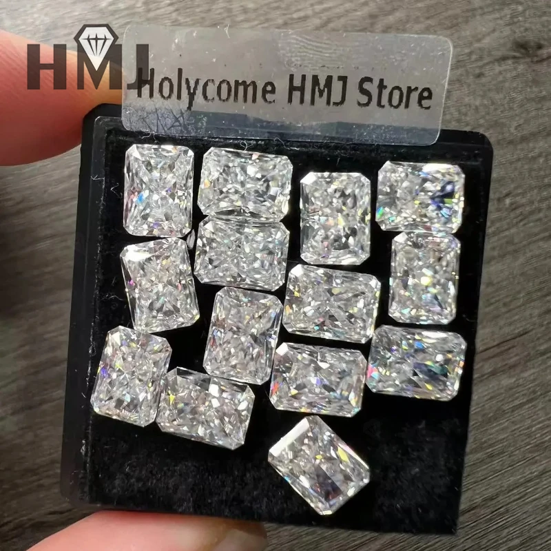 

Выращенные в лаборатории муассанитовые камни, измельченный лед, сияющая огранка, цвет D, VVS1, подвески Clarity для изготовления ювелирных изделий, принадлежности из бисера, высокое качество