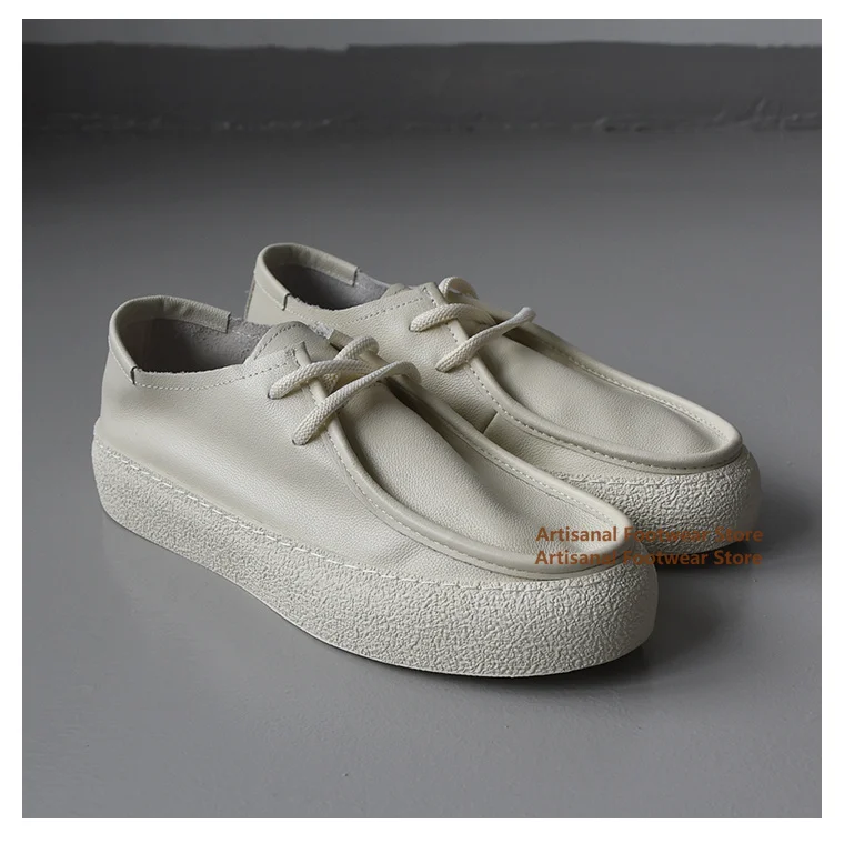 

Thick-Soled Derby Shoes for Men British Style Casual Leather Shoes Men's Leather Breathable Single Shoes Soft Leather Men Shoes