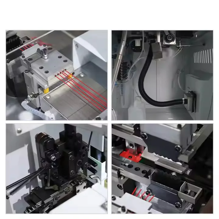 JCW-CST06C Fully Automatic Five Wires Cable Cut Crimp and Soldering Machine Single-Head Twisting Wire Dipping Tin Machine