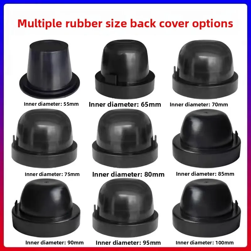 Gas lamp size Waterproof headlight Universal dust cover Sealed back cover Extension glue Various anti-modification lampshade
