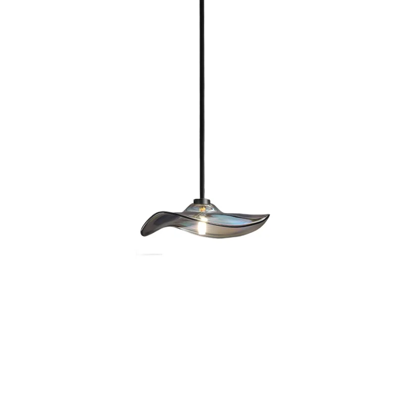 

Postmodern minimalist bar bedside chandelier Nordic design restaurant bedroom model room glass chandelier
