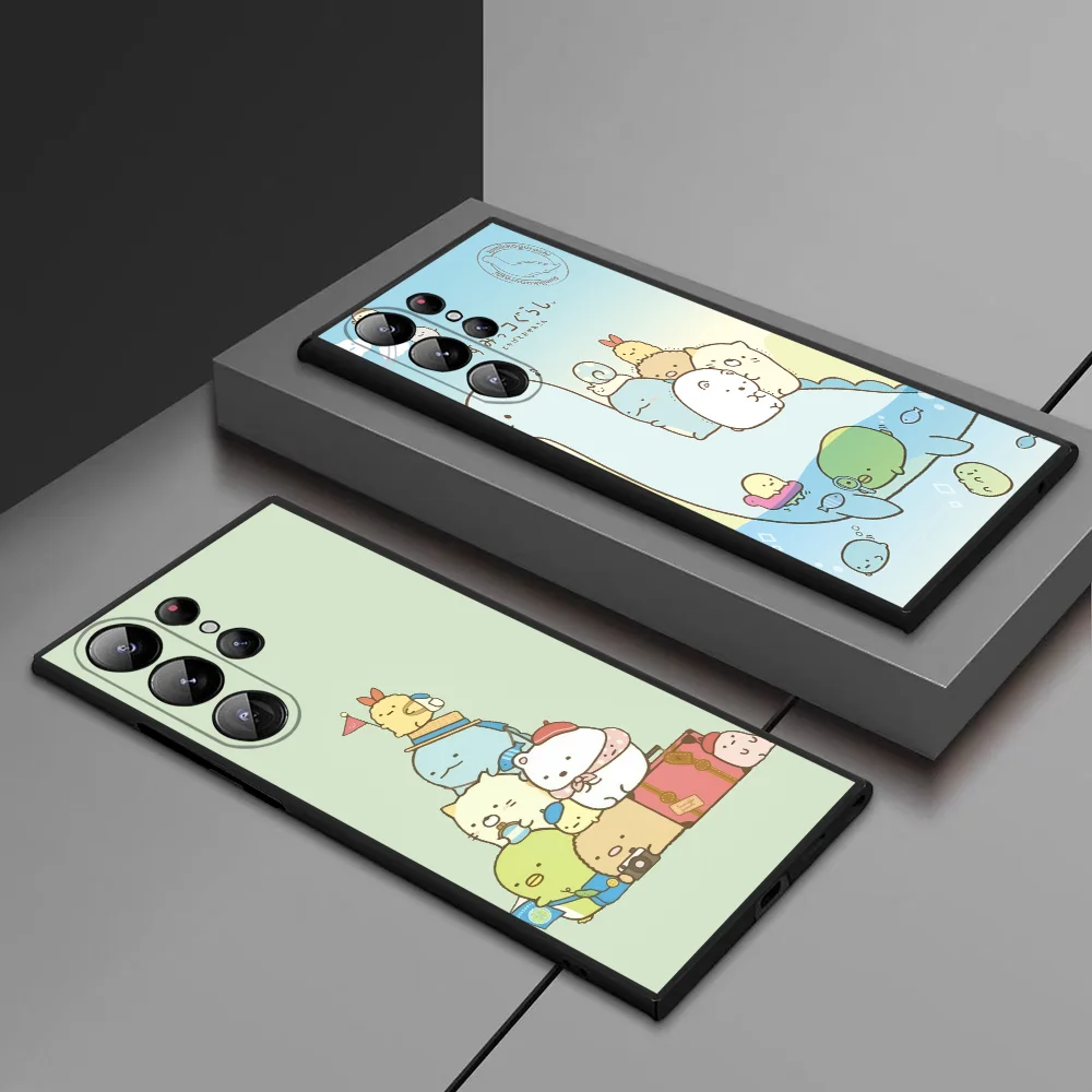 

Sumikko Gurashi Phone Case For Samsung Galaxy S25 Ultra S22 S23 S24 Ultra S21 S20 5G Protective Soft Silicone TPU Funda