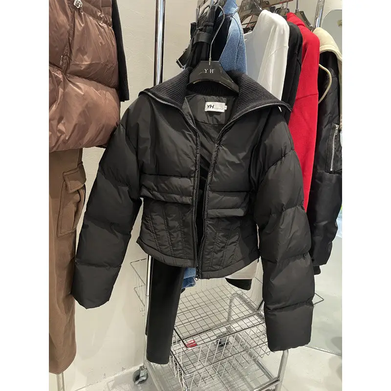 Women's Models Fairy Autumn Winter Tops Coat Cotton Coat Slim Mirador Waisted Leisure Simple Versatile Soft New Personalized