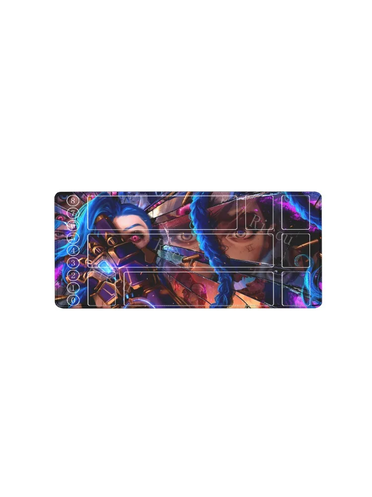 Potdemiel Tapis de jeu Riftbound LTCG League of Mouse Pad Legends Jinx Series