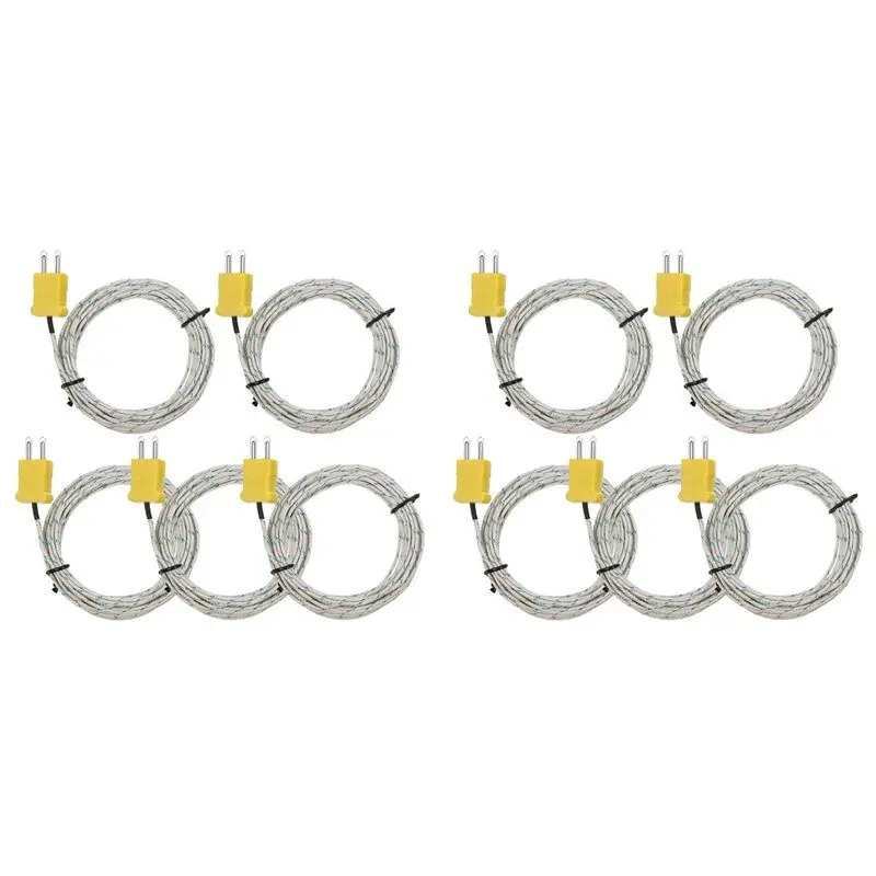

BYBS-10 Pieces 3 Meters K Type Thermocouple Temperature Probe Sensor K Type Measure Range -50 To 400 Celsius, With TM902C