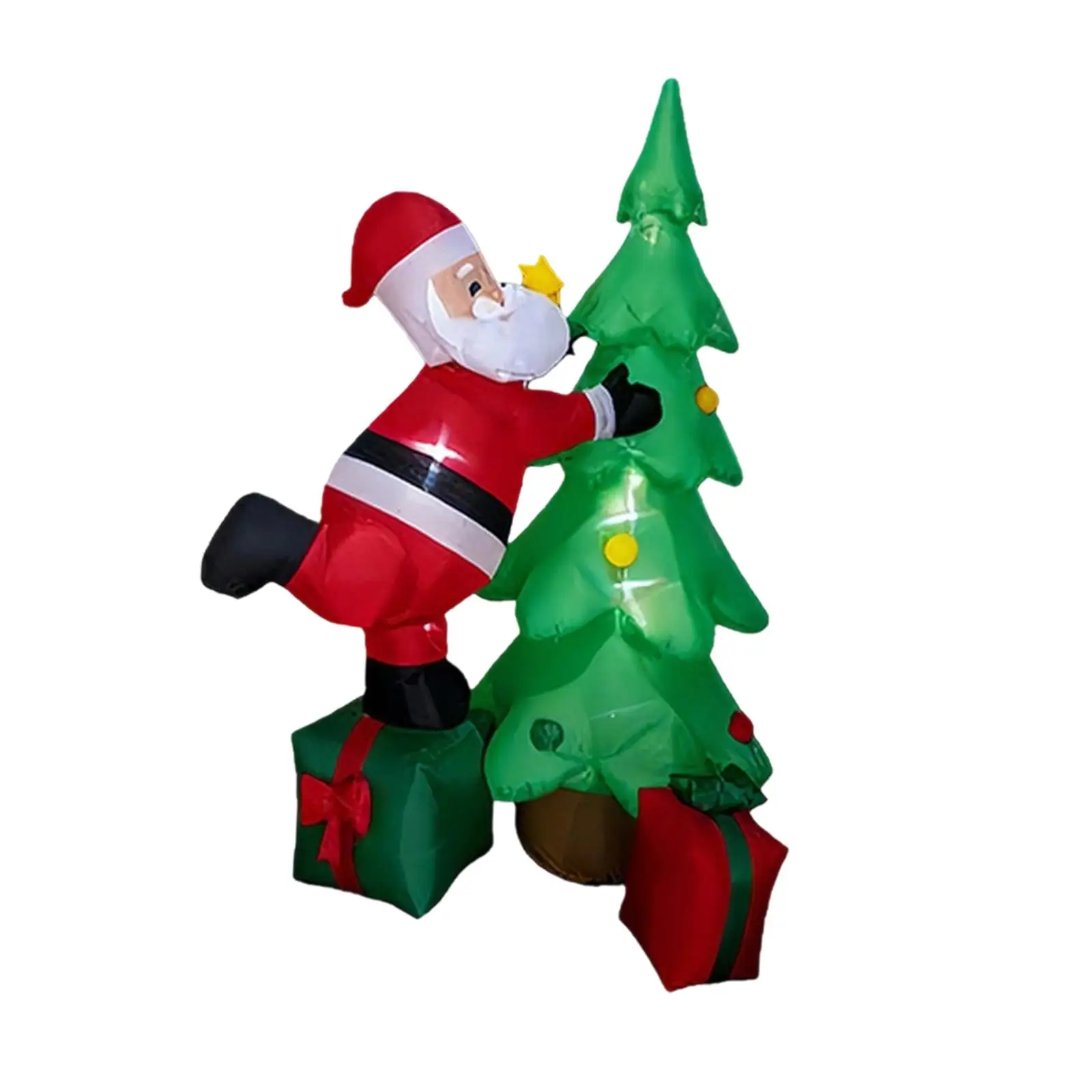 6ft Christmas Inflatable Outdoor Decor Yard Decoration Funny Creative Versatile Photo Props for Lawn Roof Outdoor Courtyard