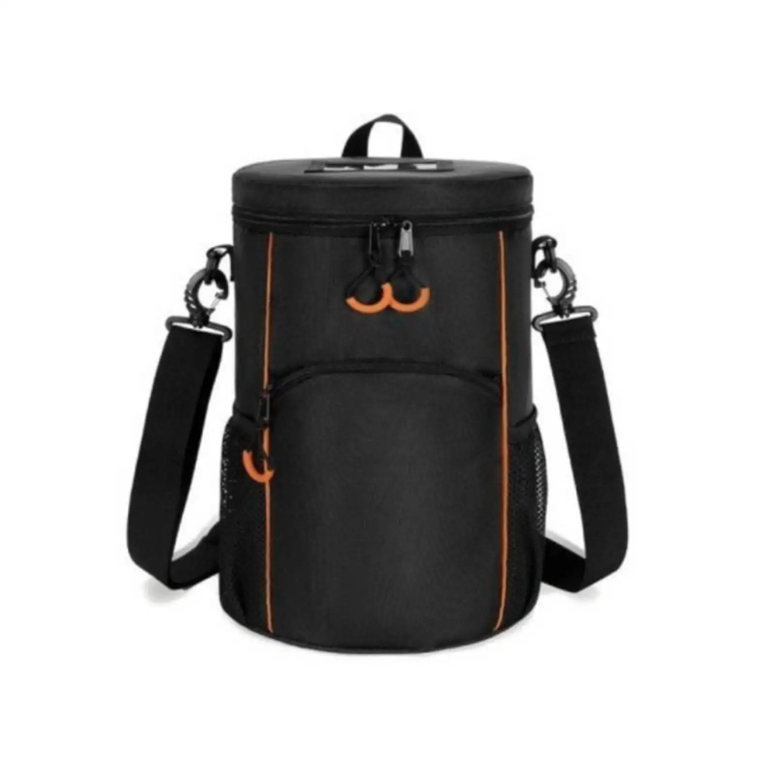 Men's Gym Backpack for Basketball with Wear Resistant Oxford Material and Cylindrical Bucket Shape