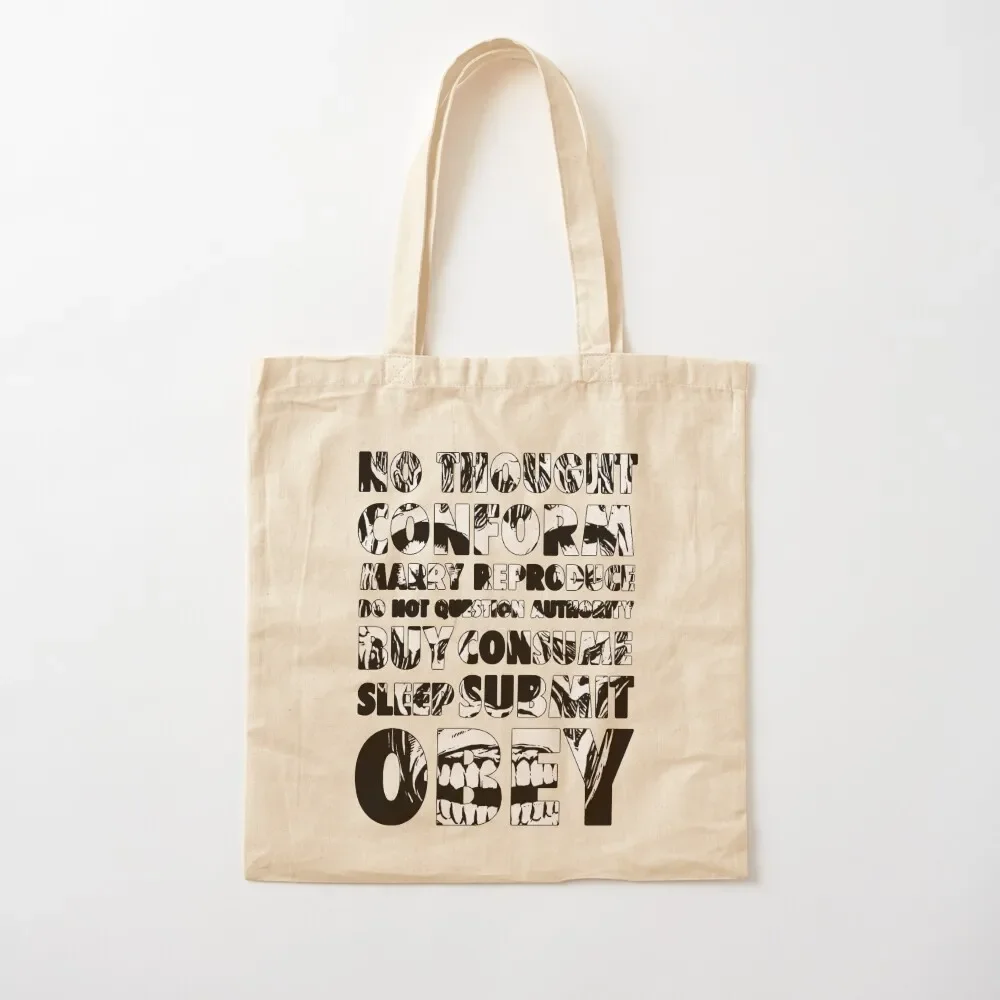 

They Live (Black and White) Tote Bag canvas tote bags cute pouch bag hand bag