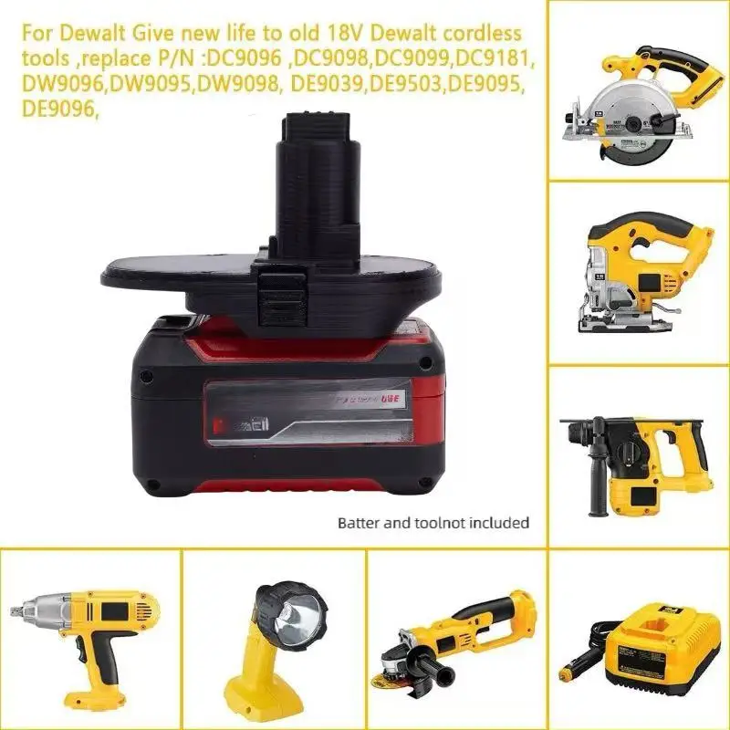 Battery Adapter For OZITO  Einhell 18v Lithium  Batteries Adapter To Dewalt 18V  Tool Converter (Not include tools and battery)