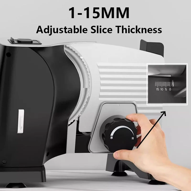 Multifunctional Meat Slicer Professional Beef Mutton Sausage Cutter Machine Portable Commercial Bacon Slicer Food Chopper