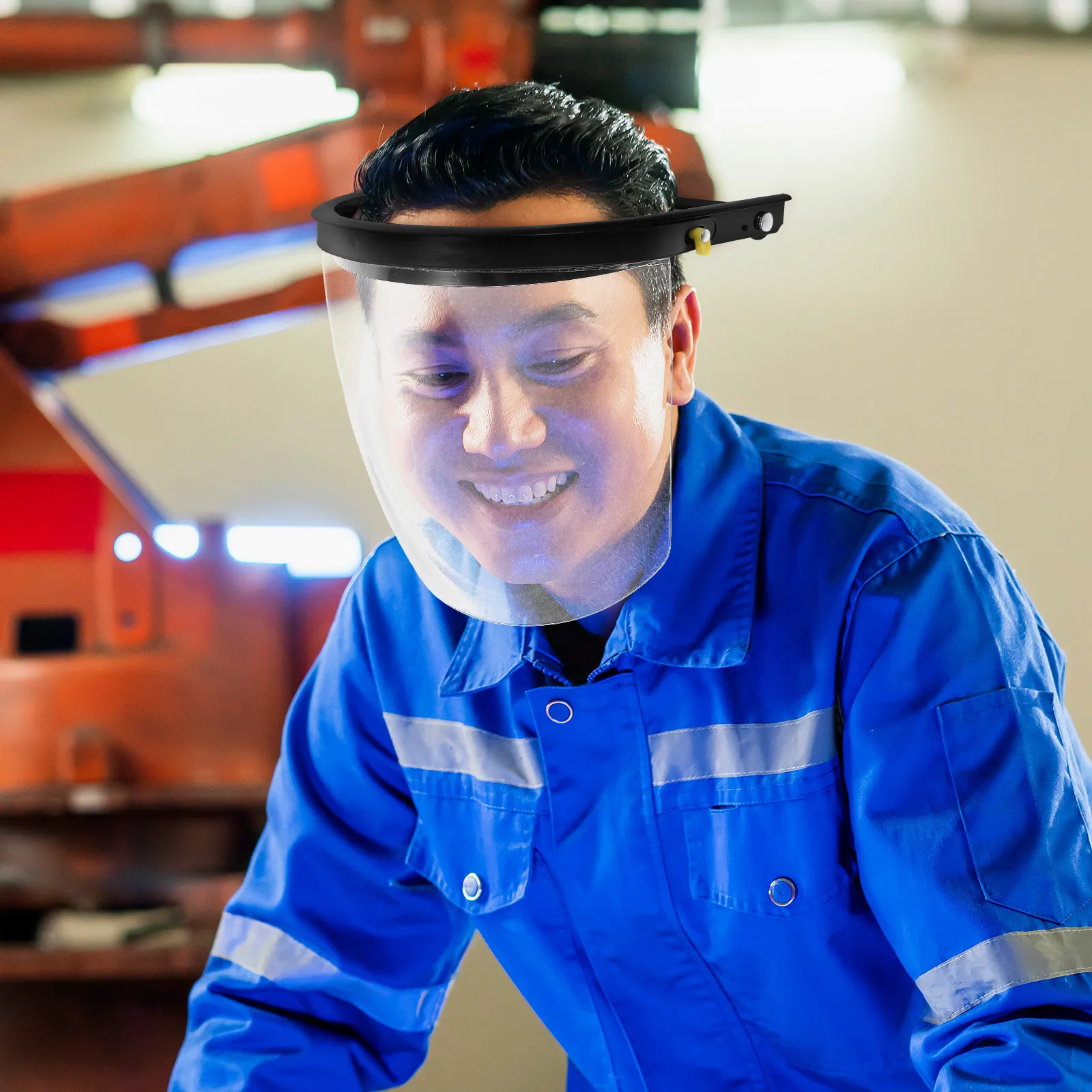 Heavy Duty Full Face Shield Mask Eye and Face Protection Heat Resistant Impact Proof Adjustable Comfort Fit for Welding Grinding